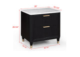 Kara Black Nightstand from Crown Mark - Luna Furniture