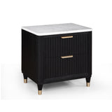 Kara Black Nightstand from Crown Mark - Luna Furniture