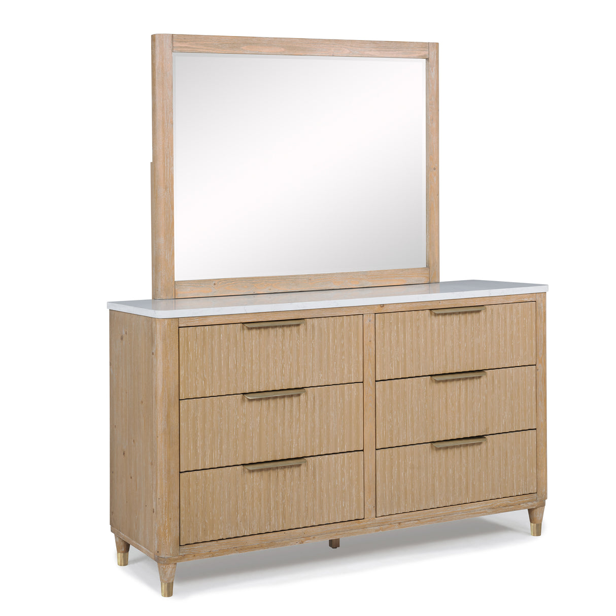 Kara Cerused Natural Dresser from Crown Mark - Luna Furniture