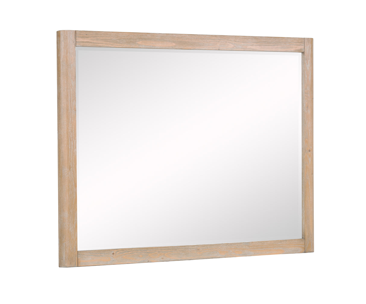 Kara Cerused Natural Bedroom Mirror (Mirror Only) from Crown Mark - Luna Furniture