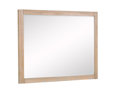 Kara Cerused Natural Bedroom Mirror (Mirror Only) from Crown Mark - Luna Furniture