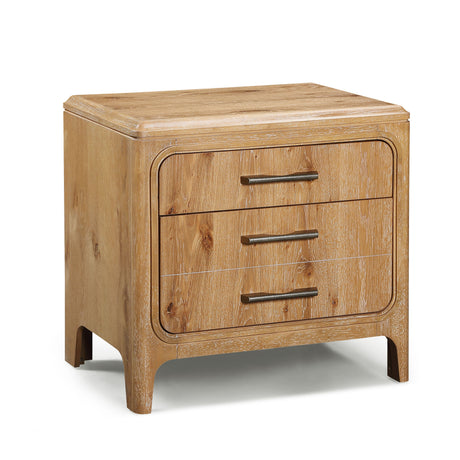 Westcott Cerused Natural Nightstand from Crown Mark - Luna Furniture