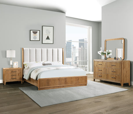 Westcott Cerused Natural Bedroom Mirror (Mirror Only) from Crown Mark - Luna Furniture
