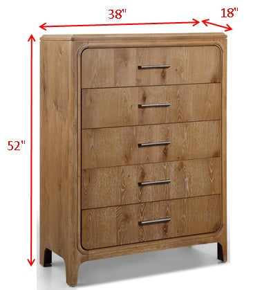 Westcott Cerused Natural Chest from Crown Mark - Luna Furniture