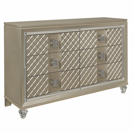 Loudon Champagne Metallic Youth Mirror (Mirror Only) from Homelegance - Luna Furniture