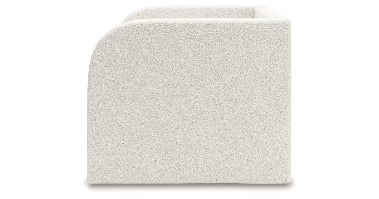 Arloster Tan/White Twin Upholstered Day Bed with Storage from Ashley - Luna Furniture