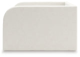 Arloster Full Upholstered Day Bed with Mirrored Dresser in Tan/White from Ashley - Luna Furniture