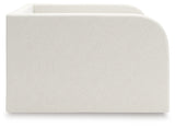 Arloster Full Upholstered Day Bed with Mirrored Dresser in Tan/White from Ashley - Luna Furniture