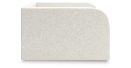Arloster Tan/White Full Upholstered Daybed, Dresser and Mirror from Ashley Furniture - Luna Furniture
