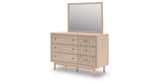 Arloster Tan Dresser and Mirror from Ashley Furniture - Luna Furniture