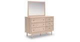 Arloster Tan Dresser and Mirror from Ashley Furniture - Luna Furniture