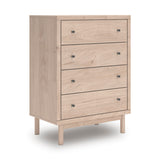 Arloster Tan/White Upholstered Storage Platform Youth Bedroom Set wit 2 One-Side Drawers from Ashley - Luna Furniture