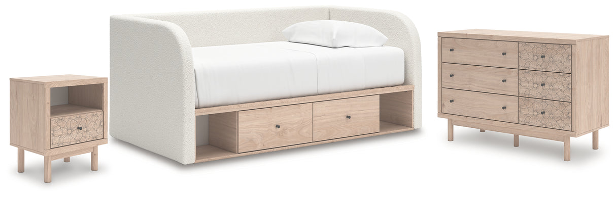 Arloster Twin Day Bed with Storage, Dresser and Nightstand from Ashley Furniture - Luna Furniture