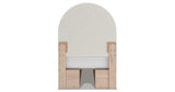 Arloster Tan/White Twin Upholstered Storage Bed with 4 Drawers from Ashley Furniture - Luna Furniture