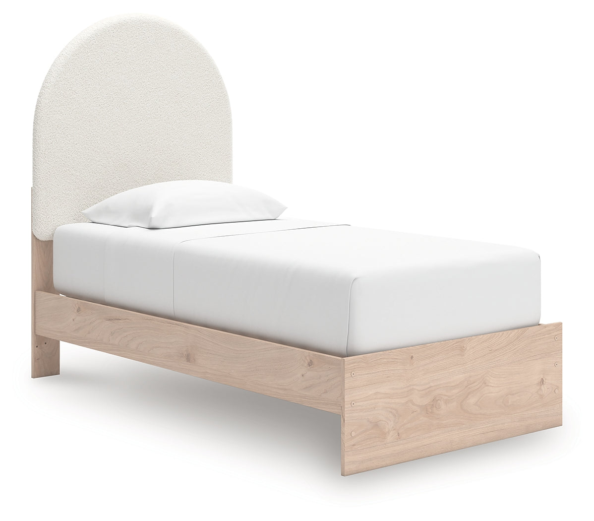 Arloster Twin Upholstered Panel Bed, Dresser and Mirror from Ashley Furniture - Luna Furniture