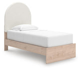Arloster Twin Upholstered Panel Bed, Dresser and Mirror from Ashley Furniture - Luna Furniture