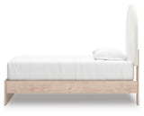 Arloster Twin Upholstered Panel Bed, Dresser and Mirror from Ashley Furniture - Luna Furniture
