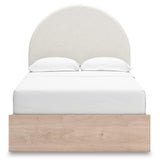 Arloster Tan Full Panel Storage Bed, Dresser, Mirror and Nightstand from Ashley Furniture - Luna Furniture