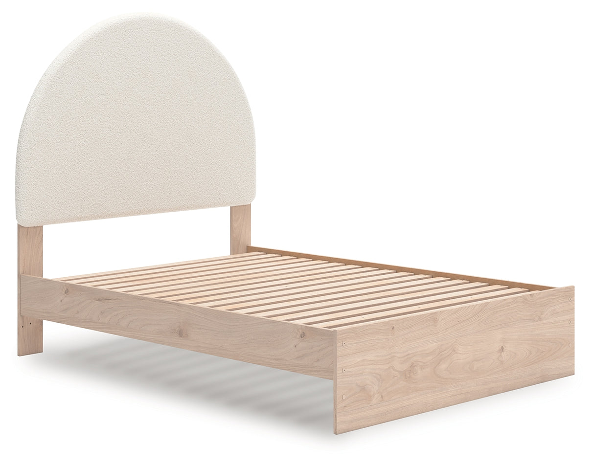 Arloster Full Upholstered Panel Bed, Dresser and Mirror from Ashley Furniture - Luna Furniture