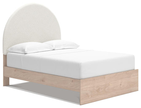 Arloster Full Upholstered Panel Bed, Dresser and Mirror from Ashley Furniture - Luna Furniture