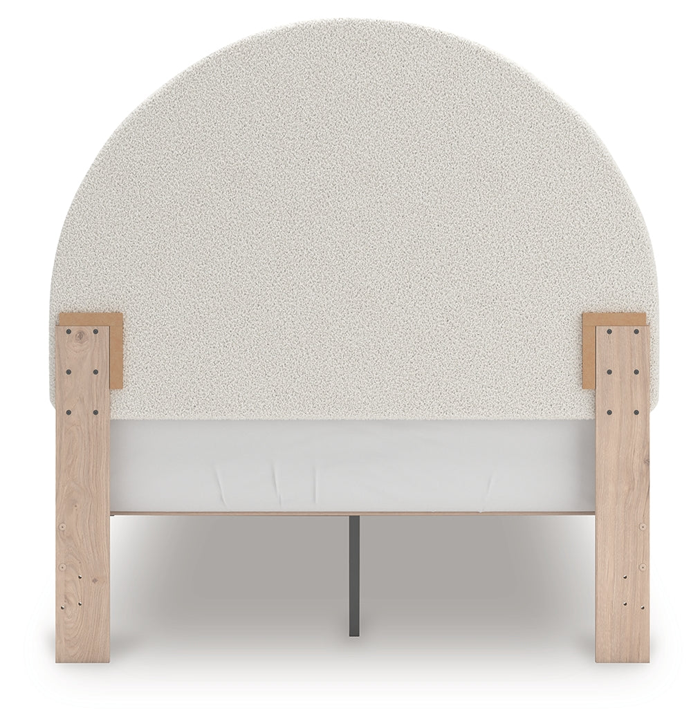 Arloster Full Upholstered Panel Bed, Dresser and Mirror from Ashley Furniture - Luna Furniture
