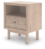 Arloster Tan Full Panel Storage Bed, Dresser, Mirror and Nightstand from Ashley Furniture - Luna Furniture