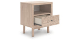 Arloster Tan Nightstand from Ashley Furniture - Luna Furniture