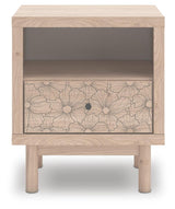 Arloster Tan Full Panel Storage Bed, Dresser, Mirror and Nightstand from Ashley Furniture - Luna Furniture
