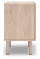 Arloster Tan Full Panel Storage Bed, Dresser, Mirror and Nightstand from Ashley Furniture - Luna Furniture