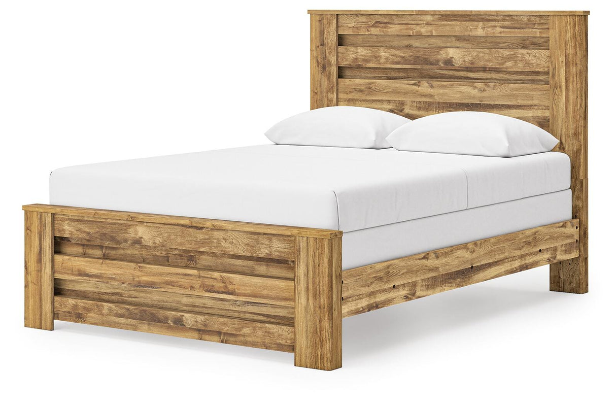 Maystonna Brown Queen Panel Bed from Ashley - Luna Furniture