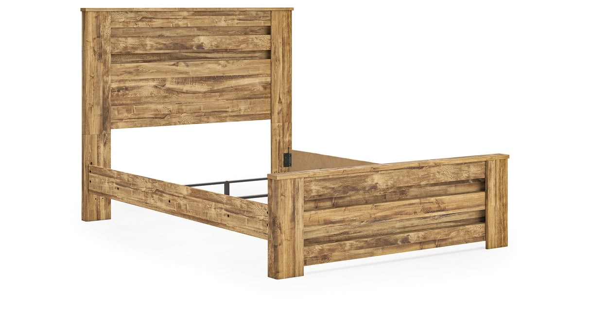 Maystonna Brown Queen Panel Bed from Ashley - Luna Furniture