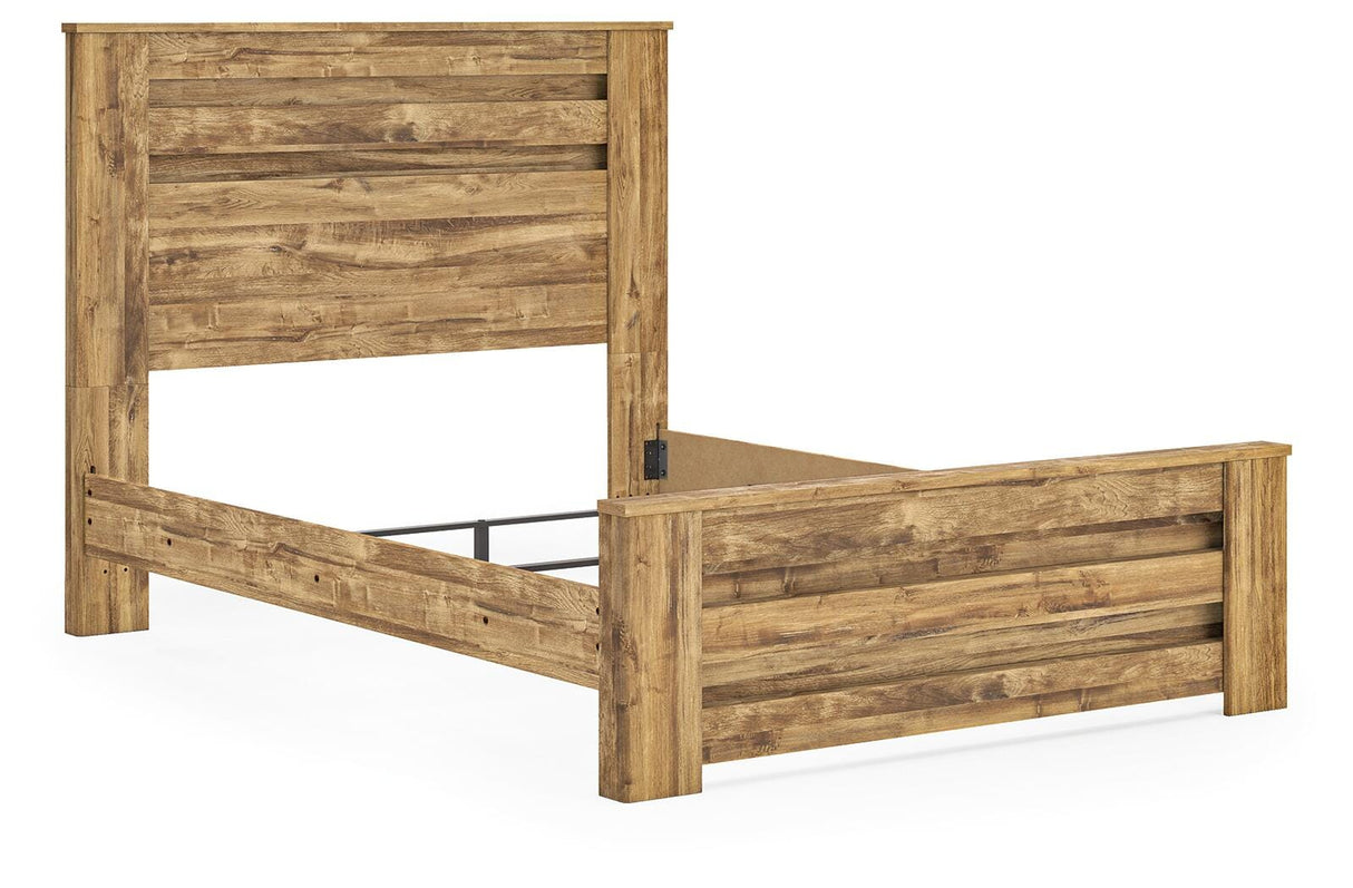 Maystonna Brown Queen Panel Bed from Ashley - Luna Furniture