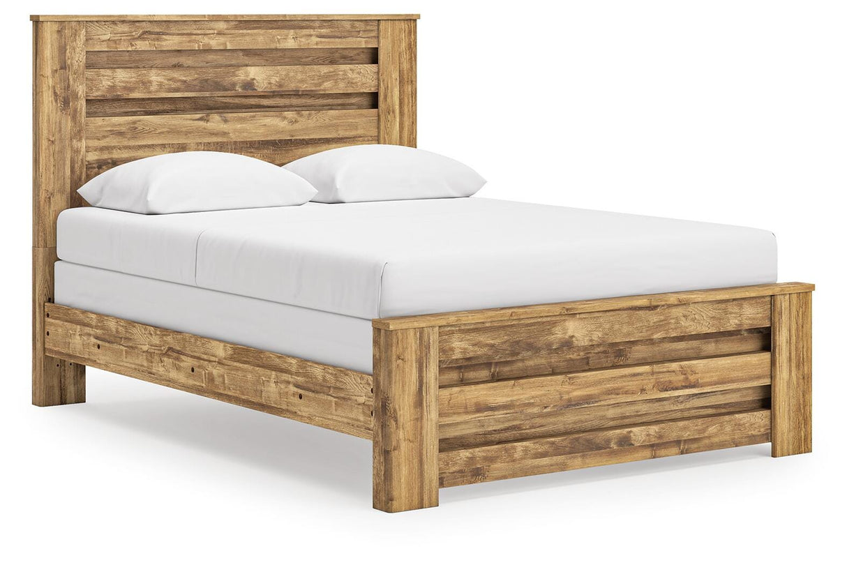 Maystonna Brown Queen Panel Bed from Ashley - Luna Furniture