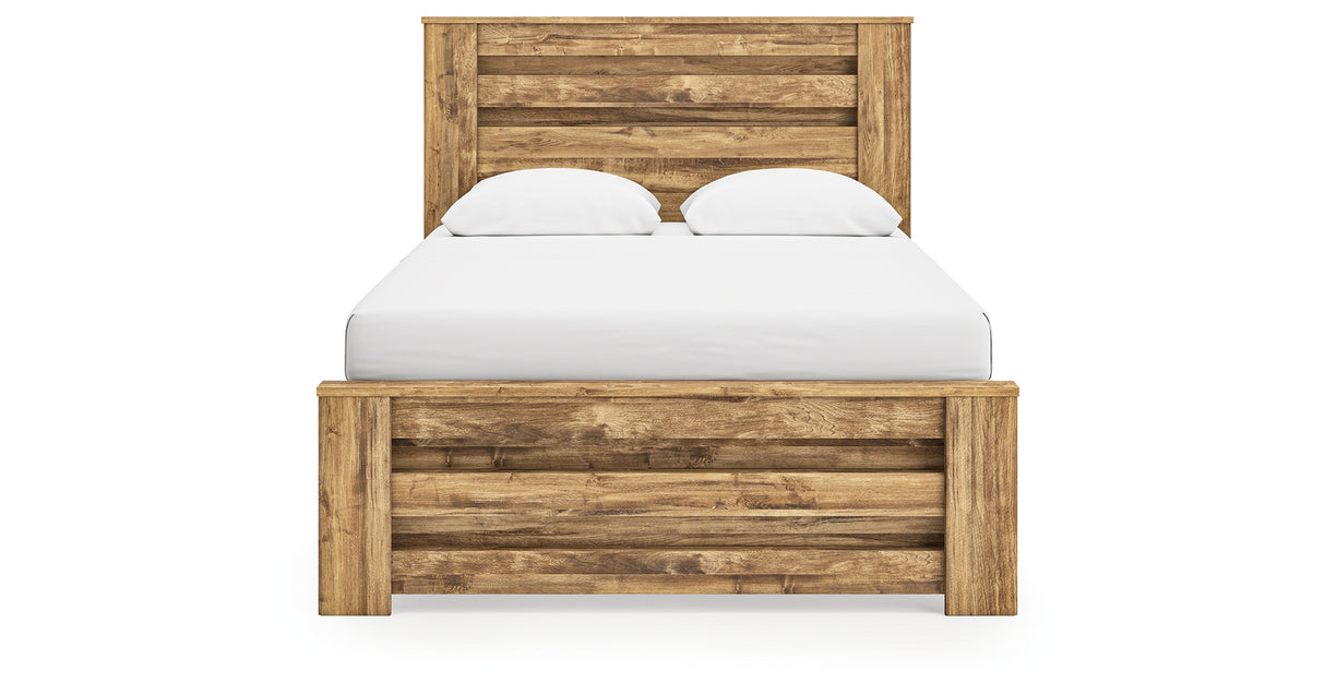 Maystonna Brown Queen Panel Bed from Ashley - Luna Furniture