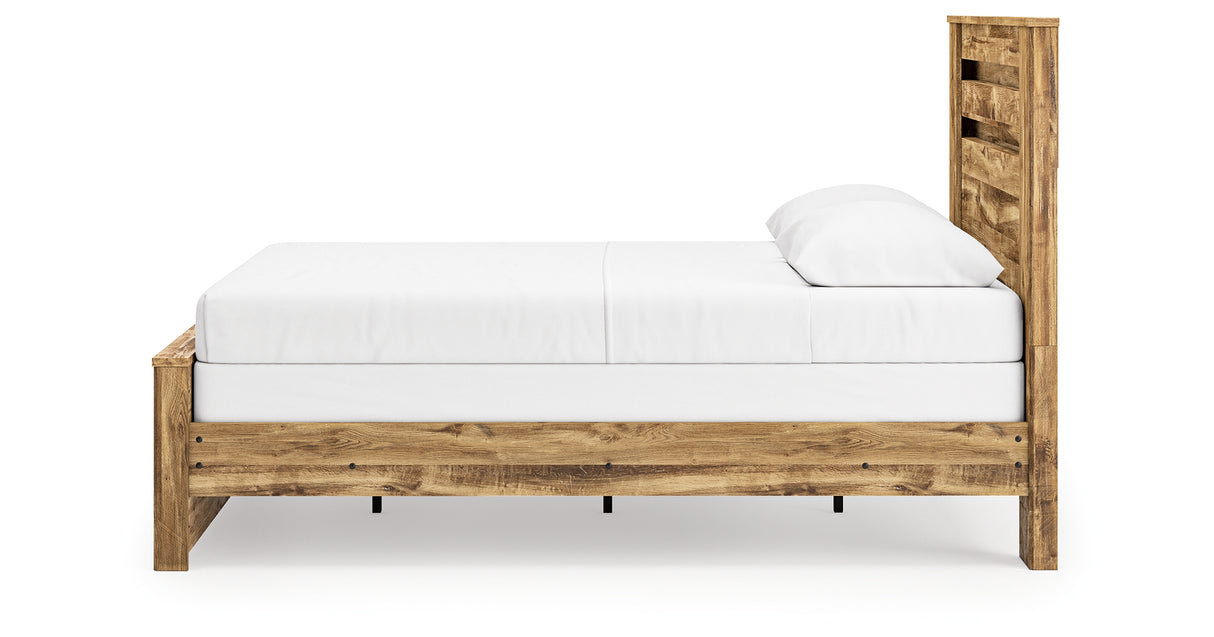 Maystonna Brown Queen Panel Bed from Ashley - Luna Furniture