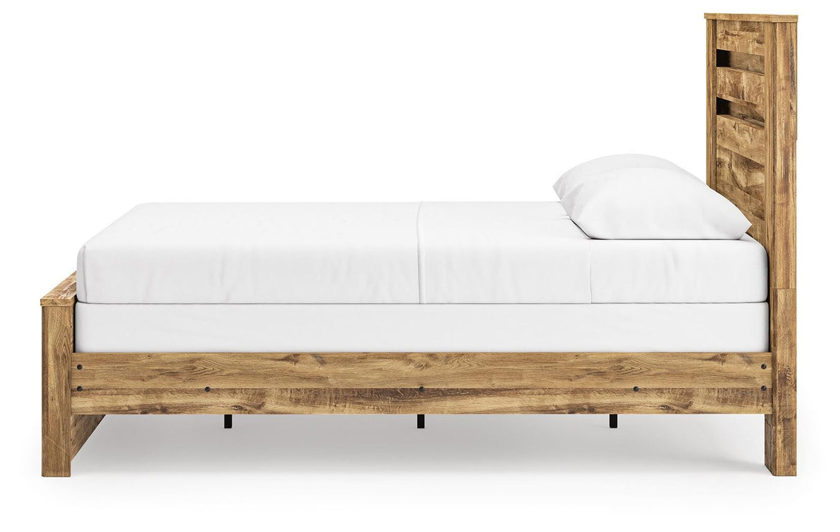 Maystonna Brown Queen Panel Bed from Ashley - Luna Furniture