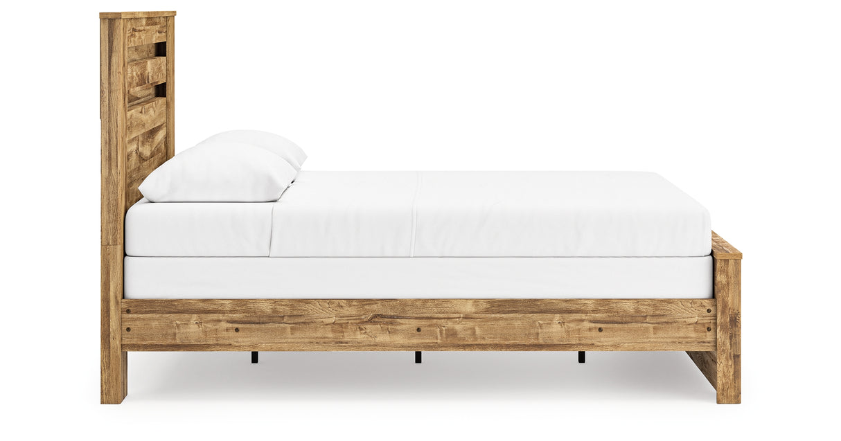 Maystonna Brown Queen Panel Bed from Ashley - Luna Furniture