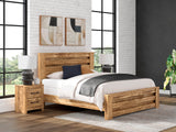 Maystonna Brown King Panel Bed from Ashley - Luna Furniture