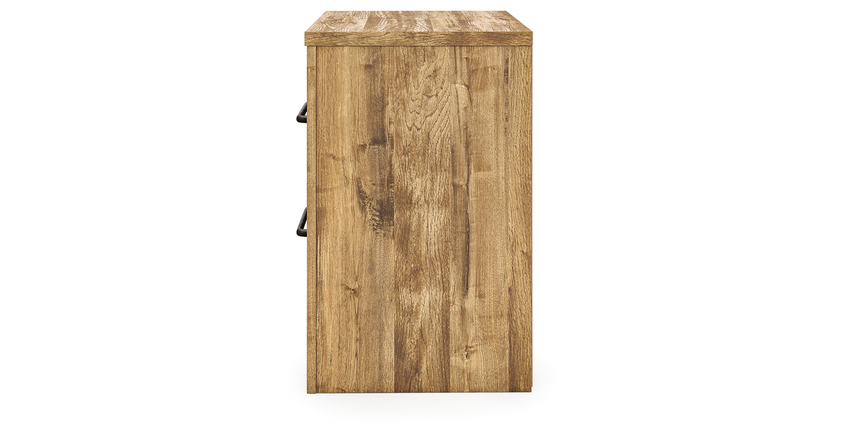 Maystonna Brown Nightstand from Ashley Furniture - Luna Furniture