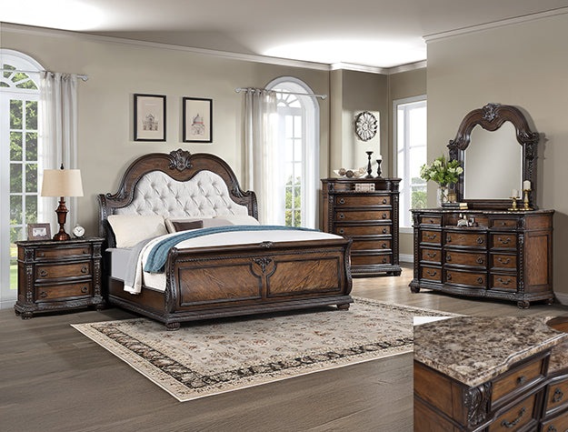 Stanley Coffee Brown Nightstand from Crown Mark - Luna Furniture