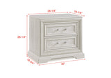Alexandria Antique White Panel Bedroom Set from Crown Mark - Luna Furniture