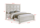 Alexandria Antique White Panel Bedroom Set from Crown Mark - Luna Furniture