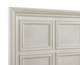 Alexandria Antique White King Panel Bed from Crown Mark - Luna Furniture
