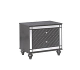 Refino Gray Nightstand from Crown Mark - Luna Furniture