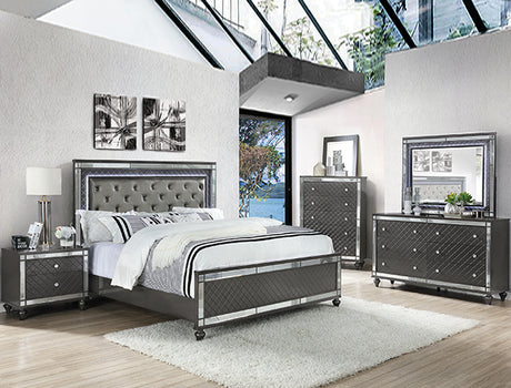 Refino Gray Bedroom Mirror (Mirror Only) from Crown Mark - Luna Furniture