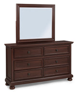 Claribelle Cherry Dresser Top (Mirror Only) from Crown Mark - Luna Furniture
