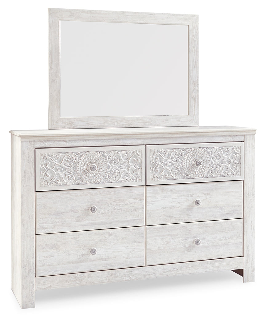Paxberry Whitewash Panel Bedroom Set from Ashley - Luna Furniture