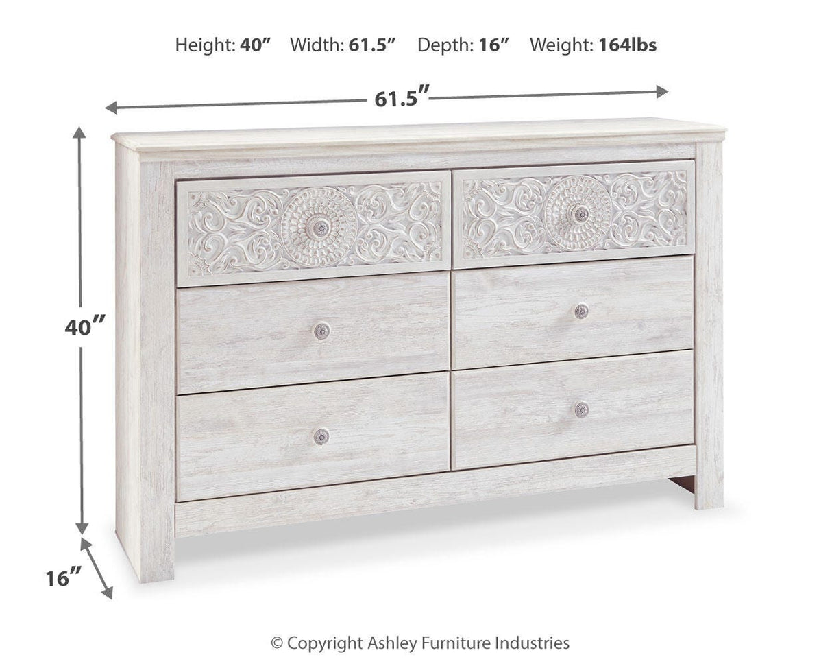Paxberry Whitewash Dresser from Ashley - Luna Furniture