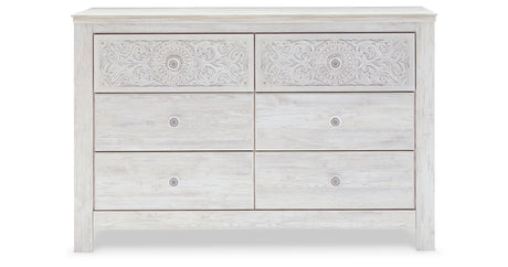 Paxberry Queen Panel Bed, Dresser and Chest from Ashley - Luna Furniture