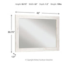Paxberry Whitewash Bedroom Mirror (Mirror Only) from Ashley - Luna Furniture